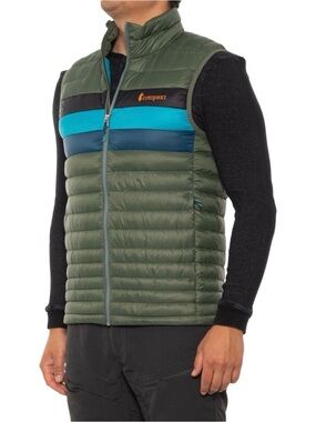 NWOT Cotopaxi Fuego Down Vest in Spruce Stripes